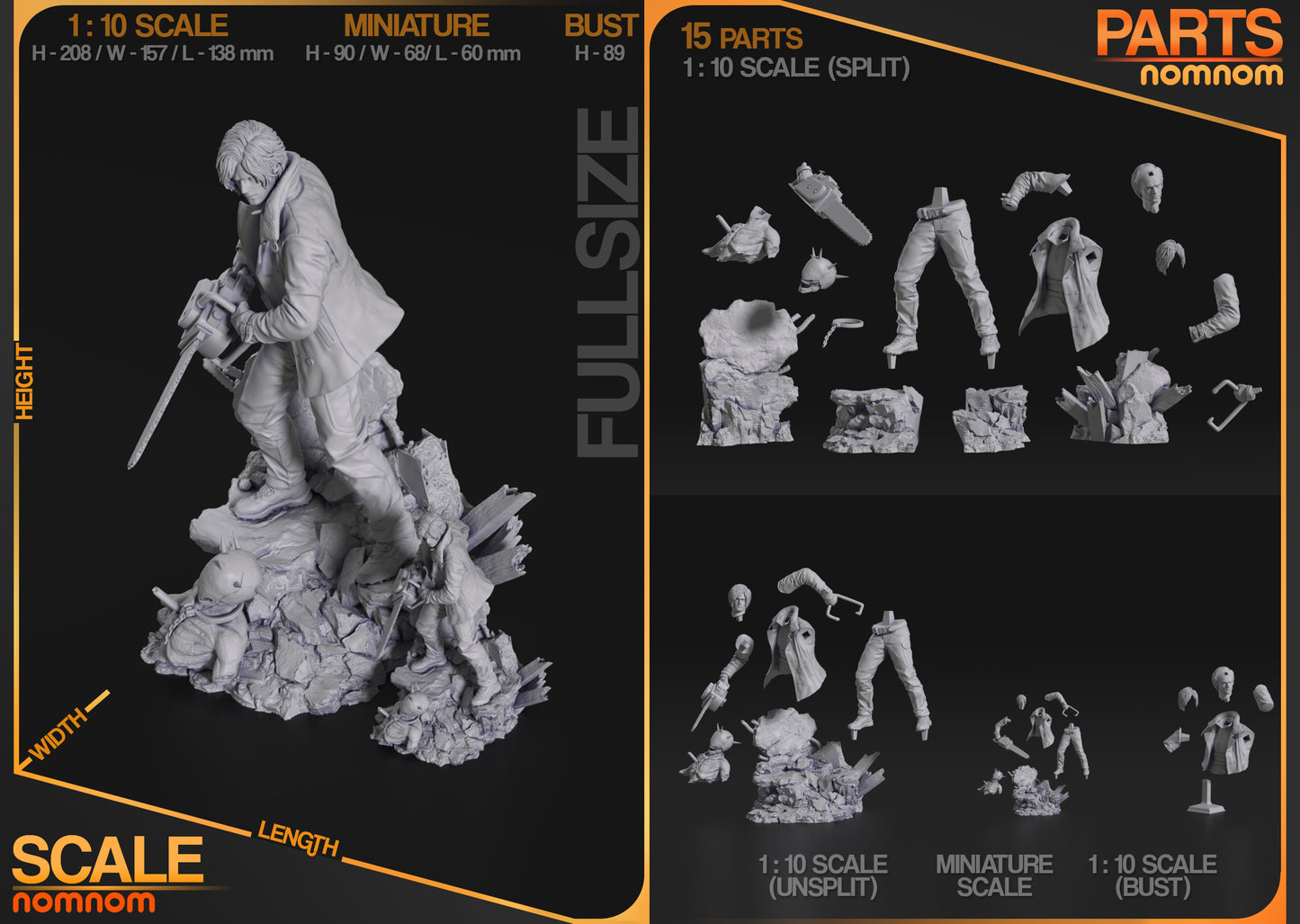 Resident Rookie resin garage kit figure by Tattles Told 3D, featuring detailed fan art design from Nomnom Figures.