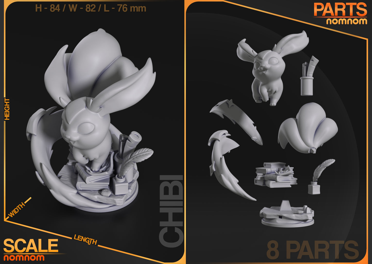 Chibi Sugar Stack Sweetie | Figura de resina Garage Kit Anime Fan Art | Nomnom Figures