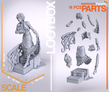 Resourceful Companion | Resin Garage Kit Figure Anime Fan Art | Nomnom Figures