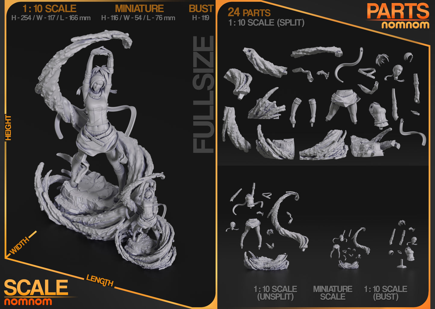 Agile Tech Fighter | Resin Garage Kit Figure Fan Art | Nomnom Figures