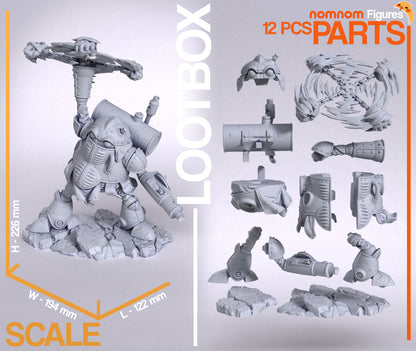 Iron Sentinel | Resin Garage Kit Figure Game Fan Art | Nomnom Figures