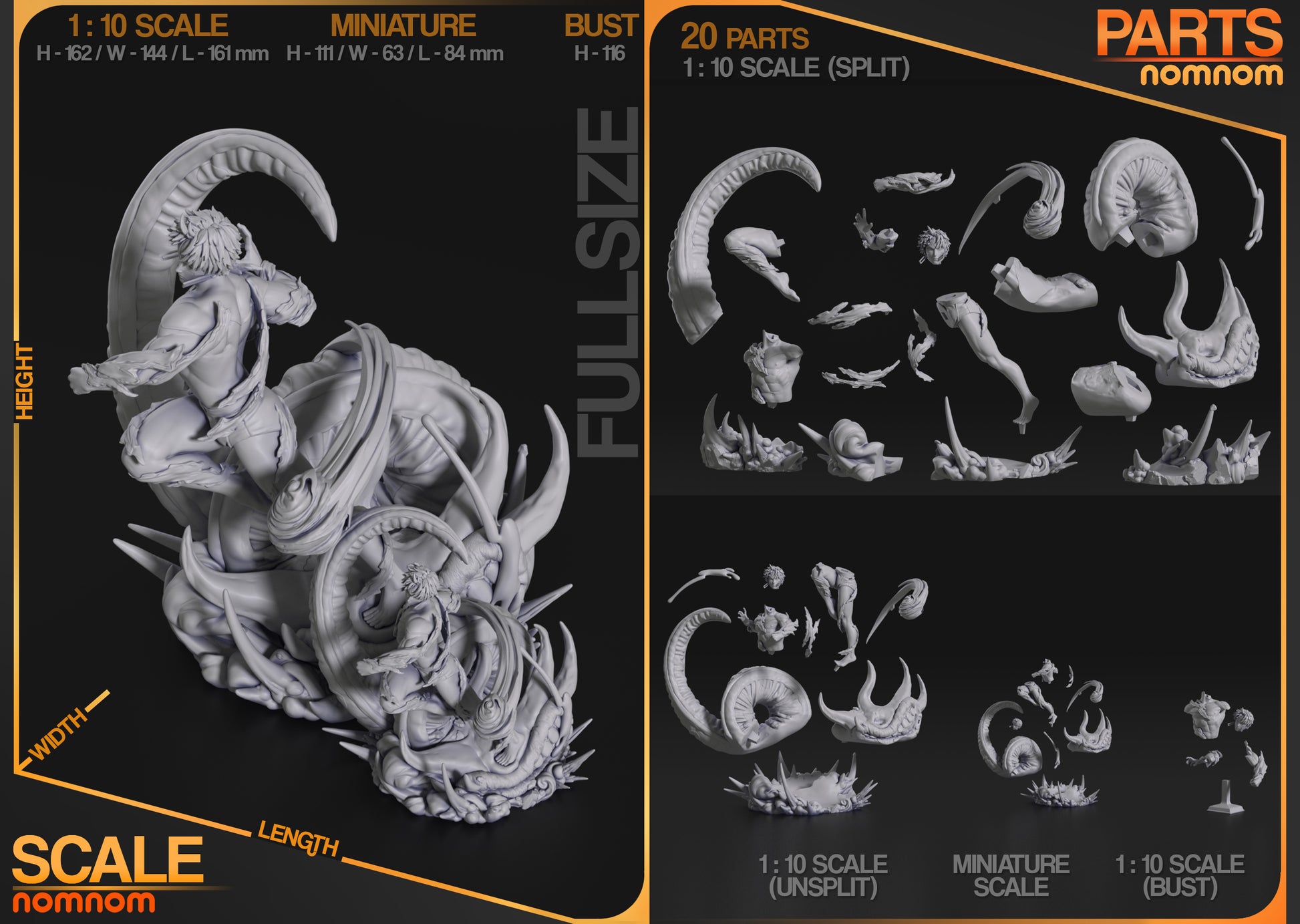 Awakened Eye | Resin Garage Kit Figure Fan Art | Nomnom Figures