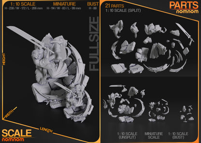 Soul Blade Warrior | Resin Garage Kit Figure Fan Art | Nomnom Figures