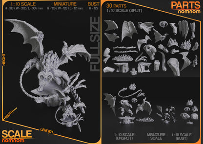 1:10 Demon of the Deep | Resin Garage Kit Figure Fan Art | Nomnom Figures