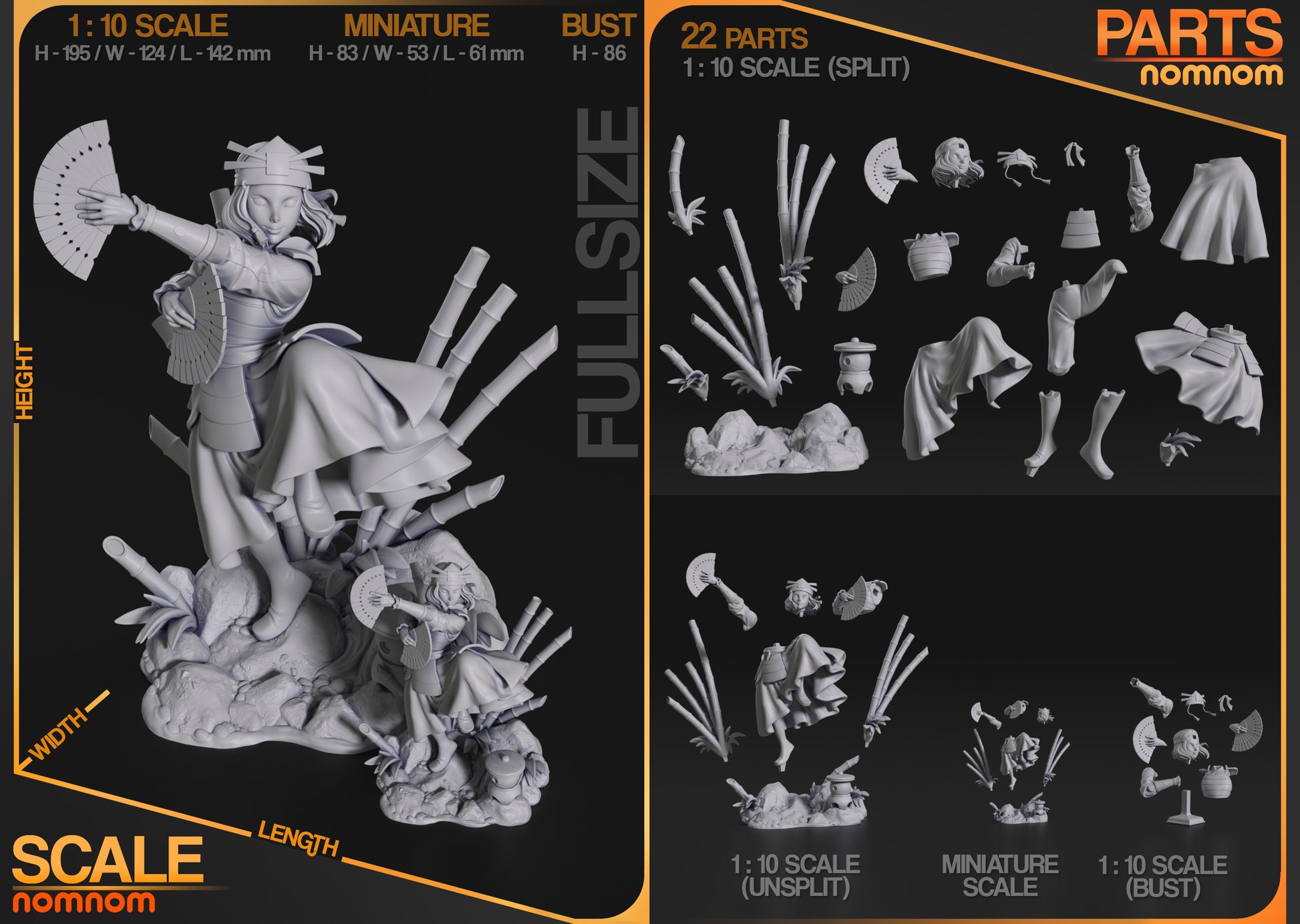 Graceful Guardian | Resin Garage Kit Figure Show Fan Art | Nomnom Figures