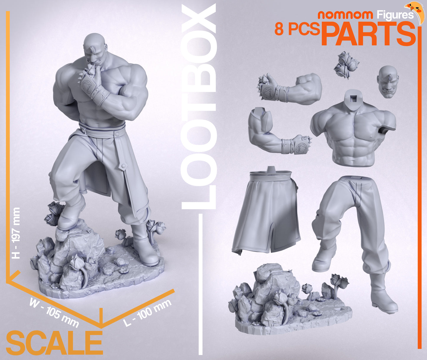 1:10 Beauty Without Shame | Resin Garage Kit Figure Fan Art | Nomnom Figures