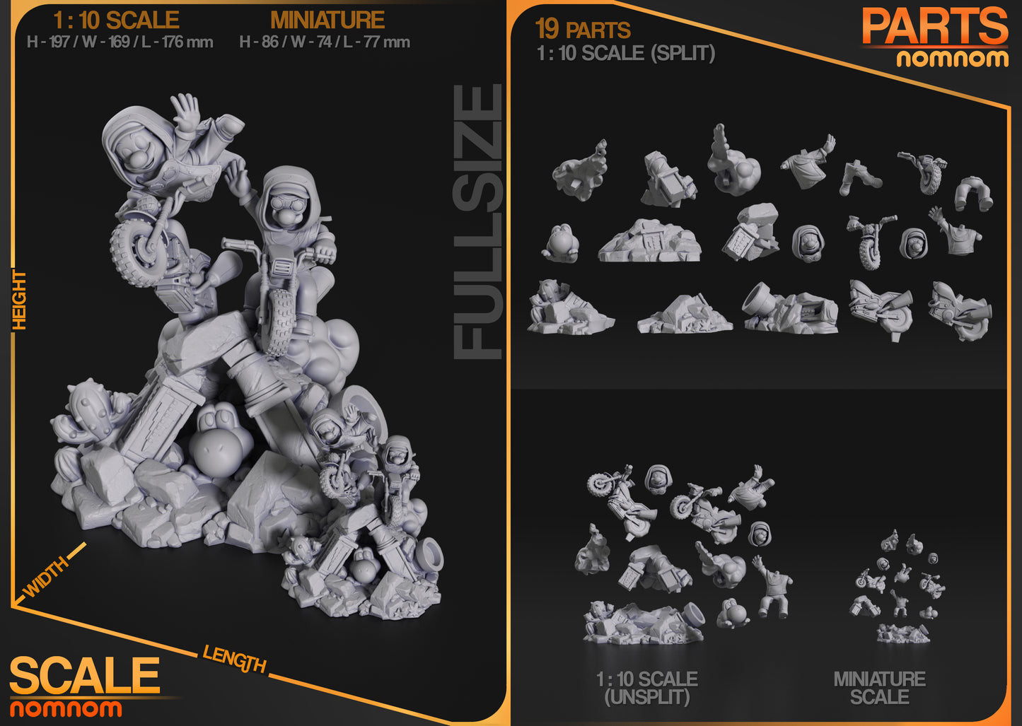 Playful Adventure Brothers | Resin Garage Kit Figure Fan Art | Nomnom Figures