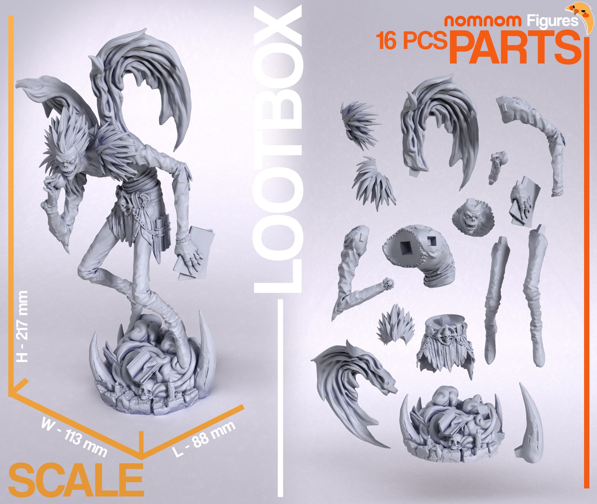 1:10 The Shinigami | Resin Garage Kit Figure Fan Art | Nomnom Figures