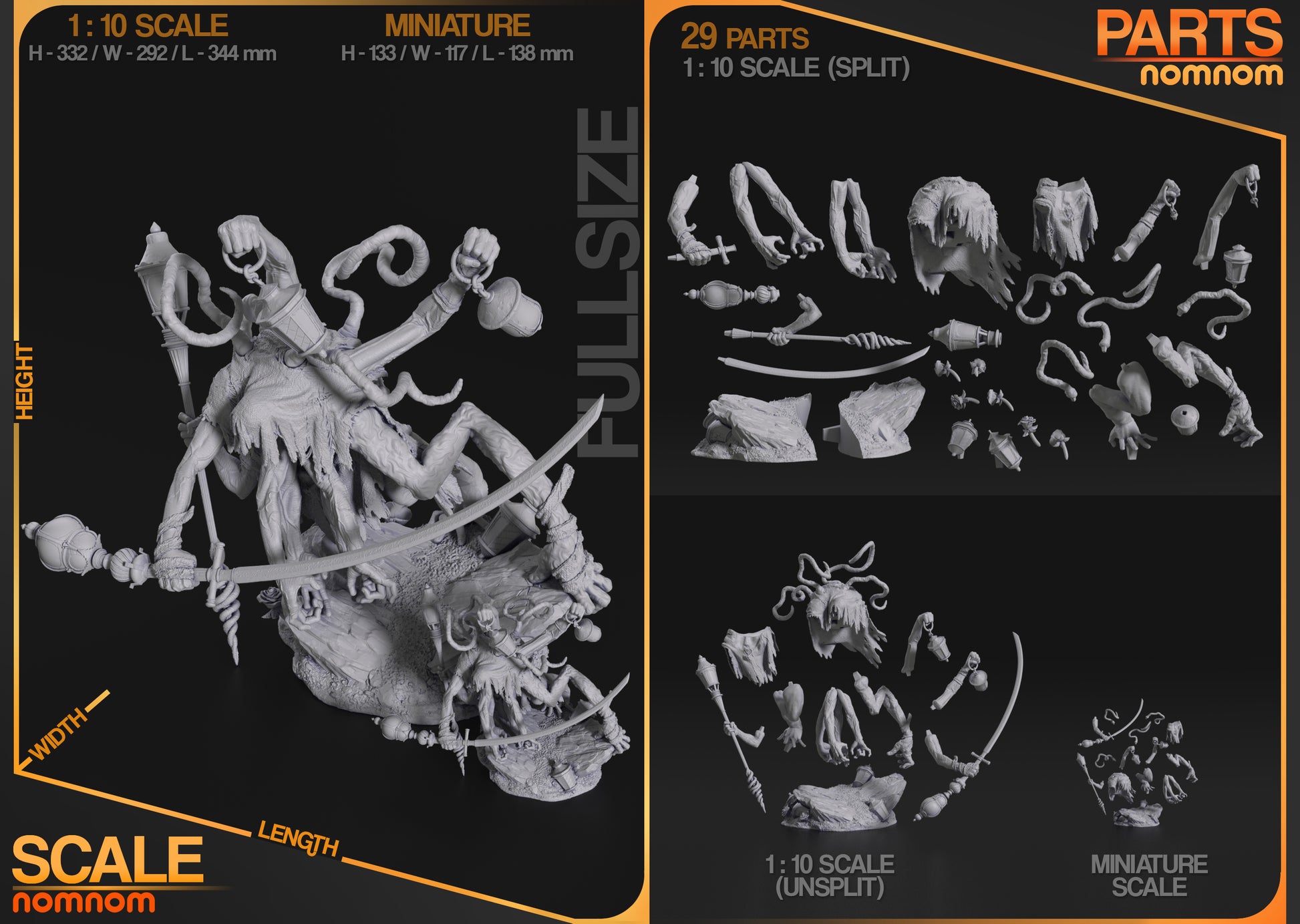 1:10 Master of Lamps | Resin Garage Kit Figure Fan Art | Nomnom Figures