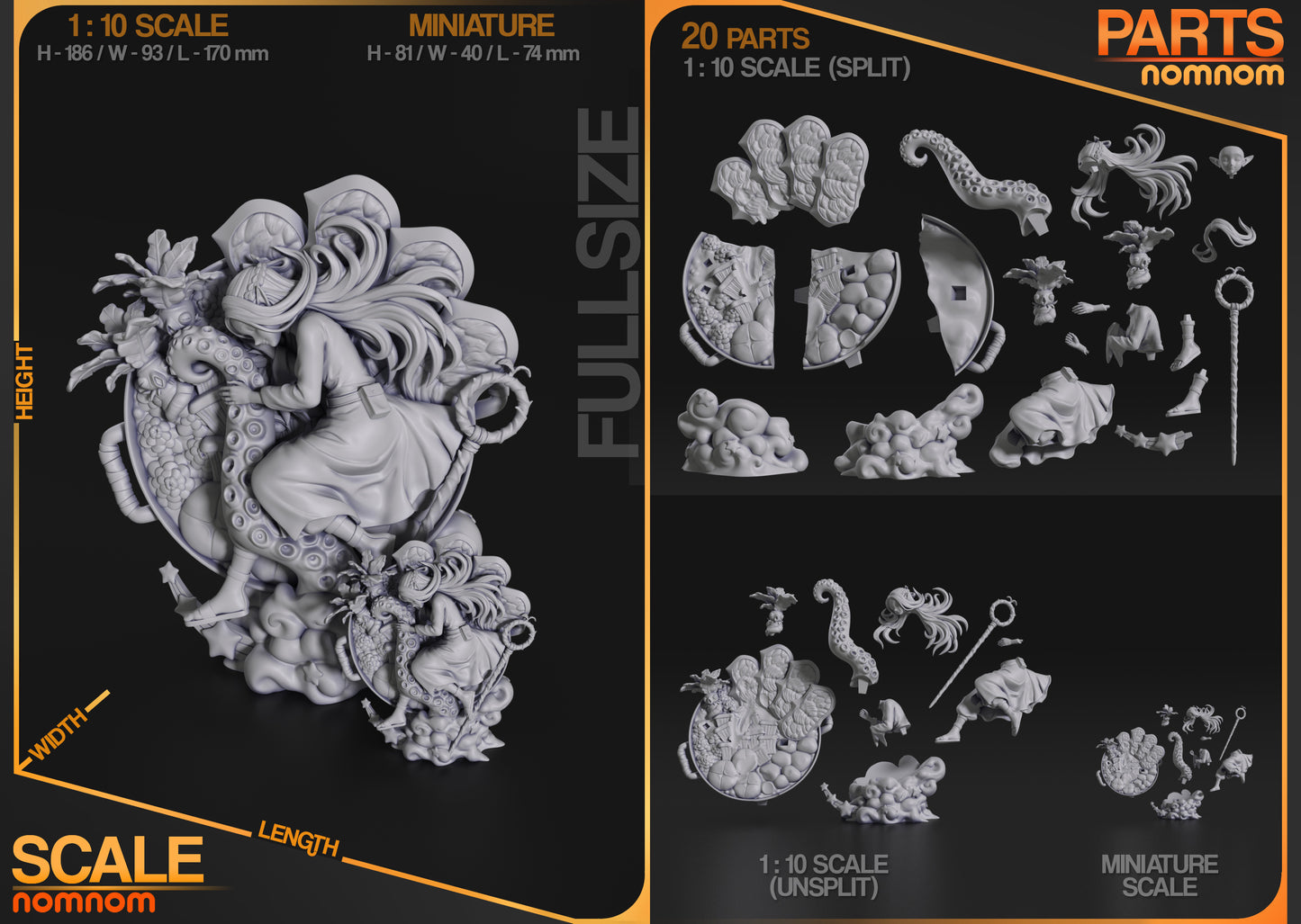 1:10 Gentle Guardian | Resin Garage Kit Figure Fan Art | Nomnom Figures