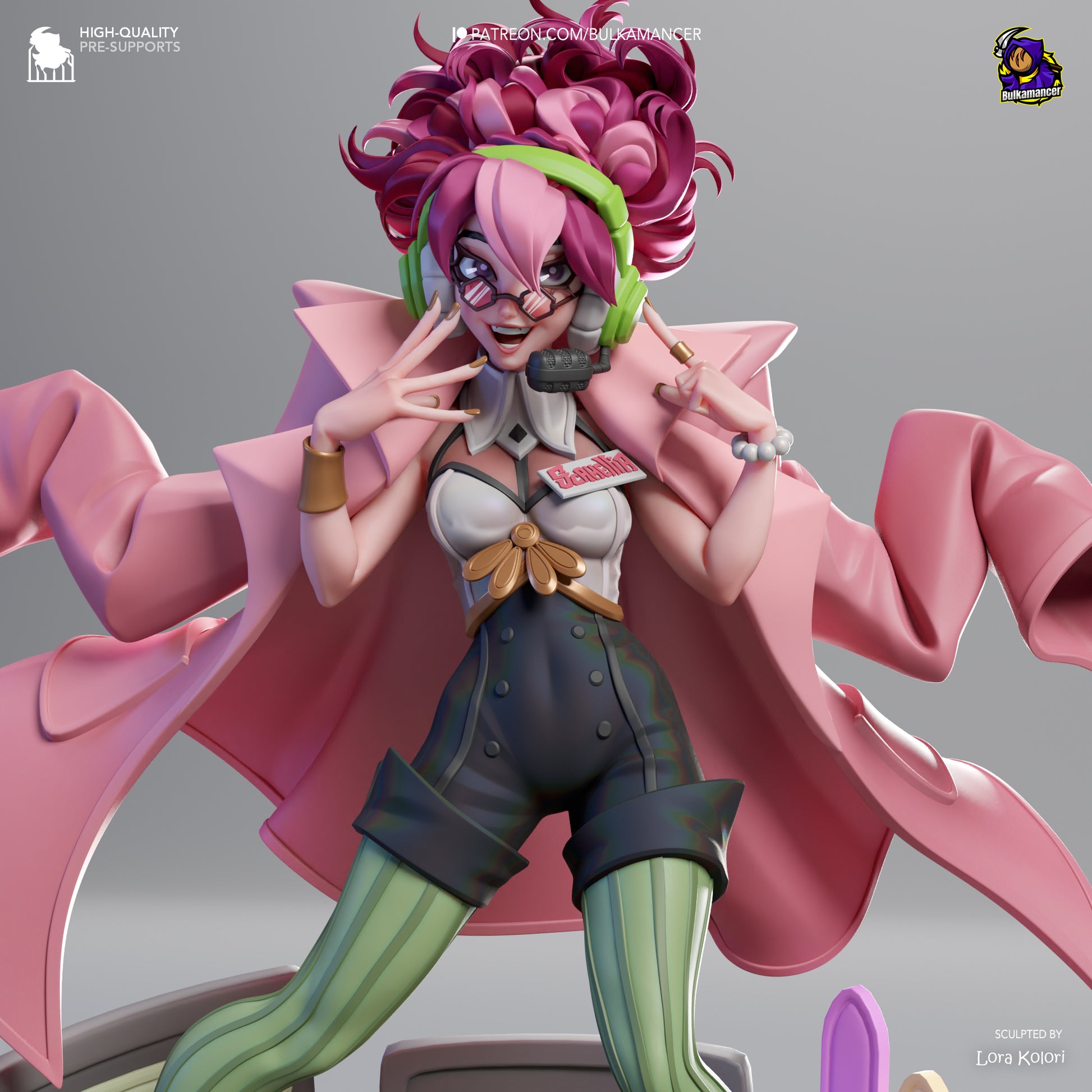 Scamellia | Resin Garage Kit Figure Game Fan Art | Bulkamancer Sculpts