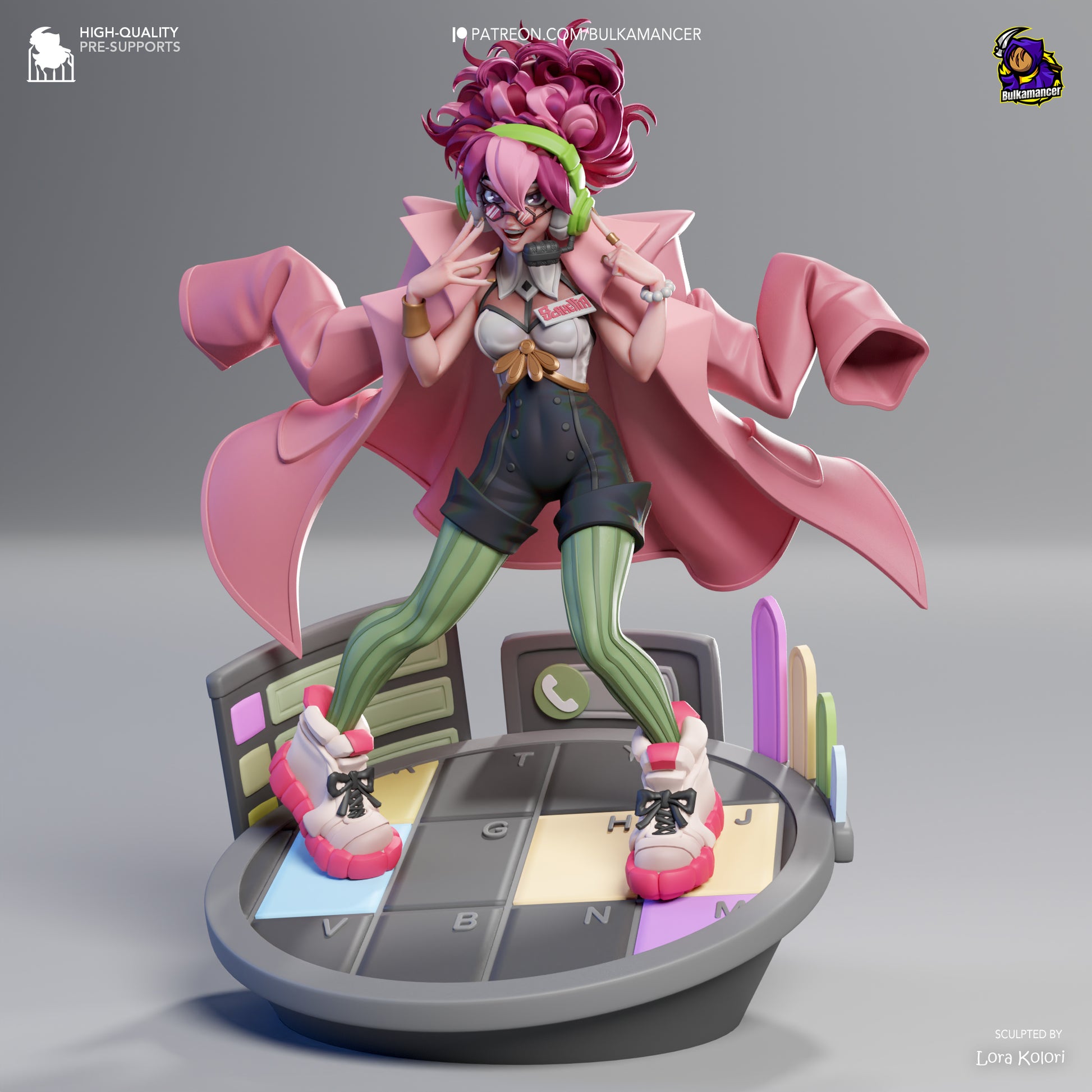 Scamellia | Resin Garage Kit Figure Game Fan Art | Bulkamancer Sculpts