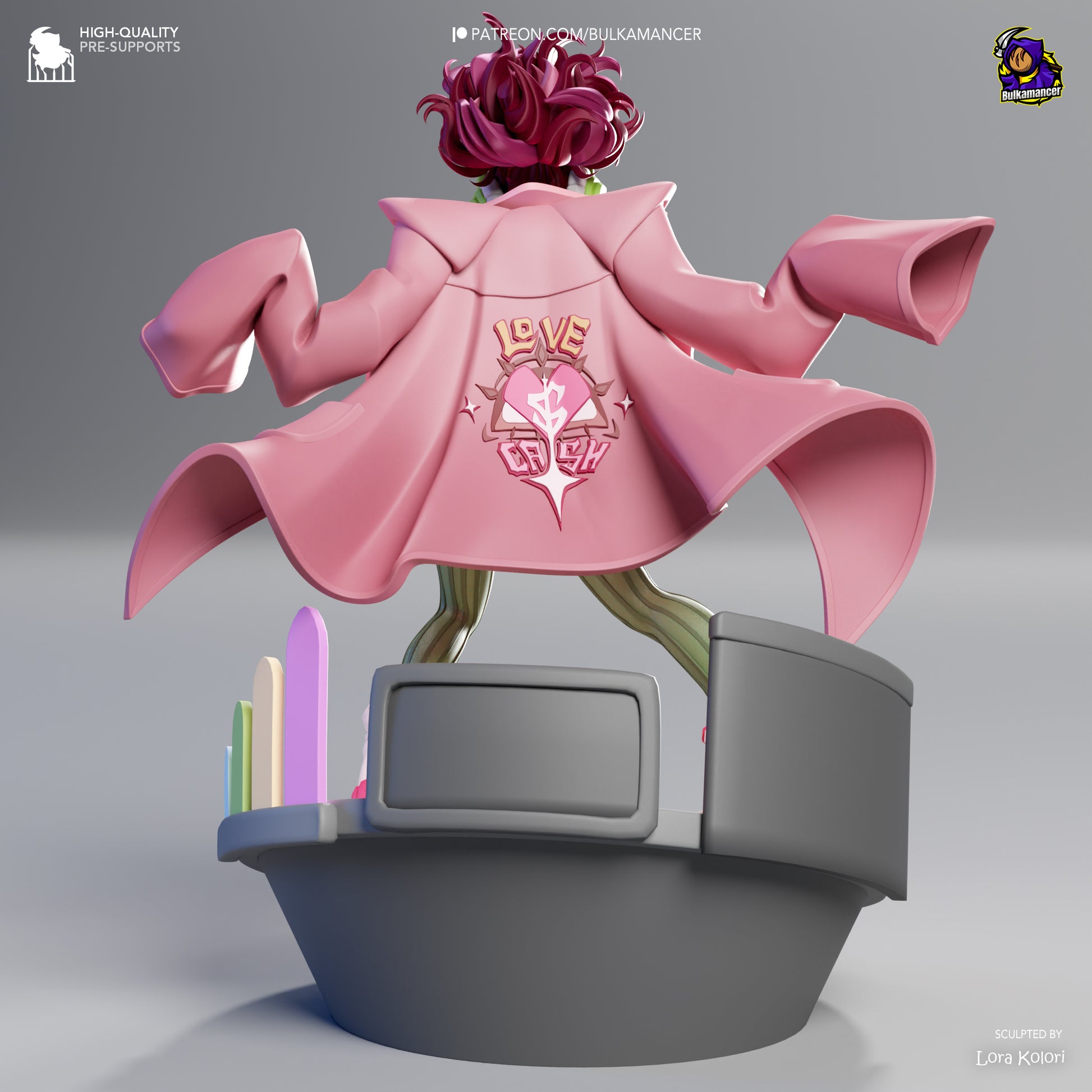 Scamellia | Resin Garage Kit Figure Game Fan Art | Bulkamancer Sculpts