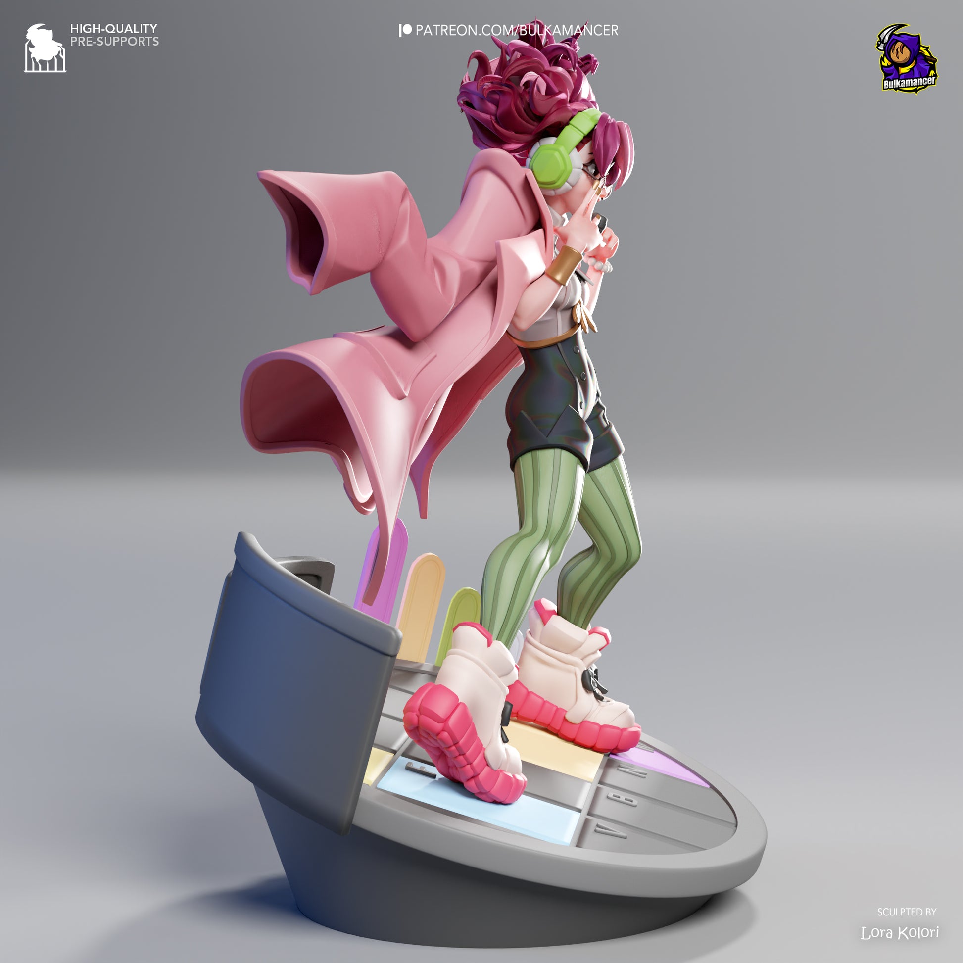 Scamellia | Resin Garage Kit Figure Game Fan Art | Bulkamancer Sculpts