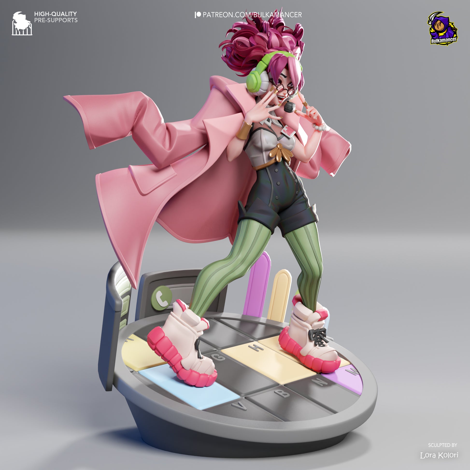 Scamellia | Resin Garage Kit Figure Game Fan Art | Bulkamancer Sculpts