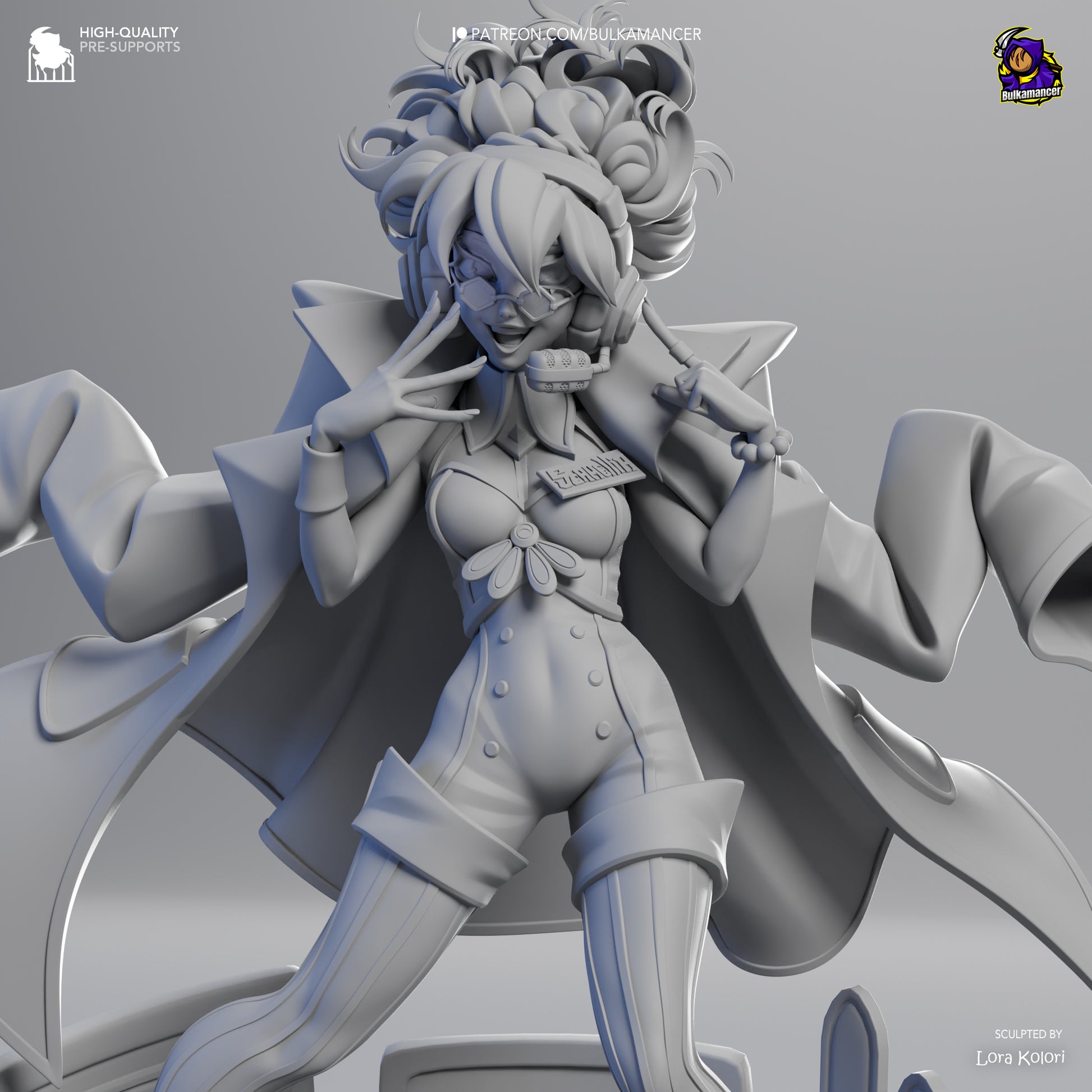 Scamellia | Resin Garage Kit Figure Game Fan Art | Bulkamancer Sculpts