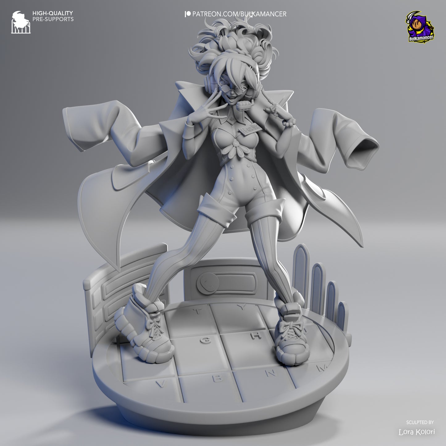 Scamellia | Resin Garage Kit Figure Game Fan Art | Bulkamancer Sculpts