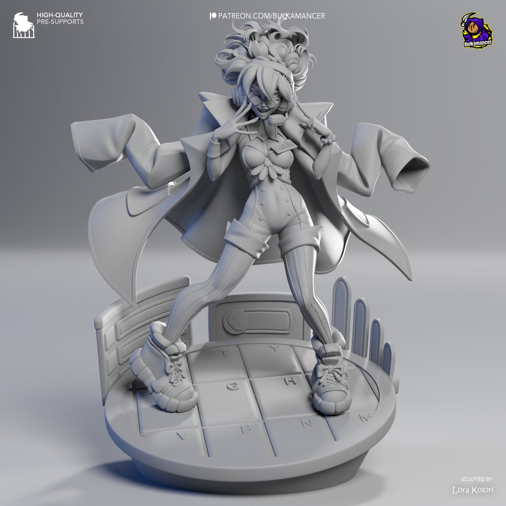 Scamellia | Resin Garage Kit Figure Game Fan Art | Bulkamancer Sculpts