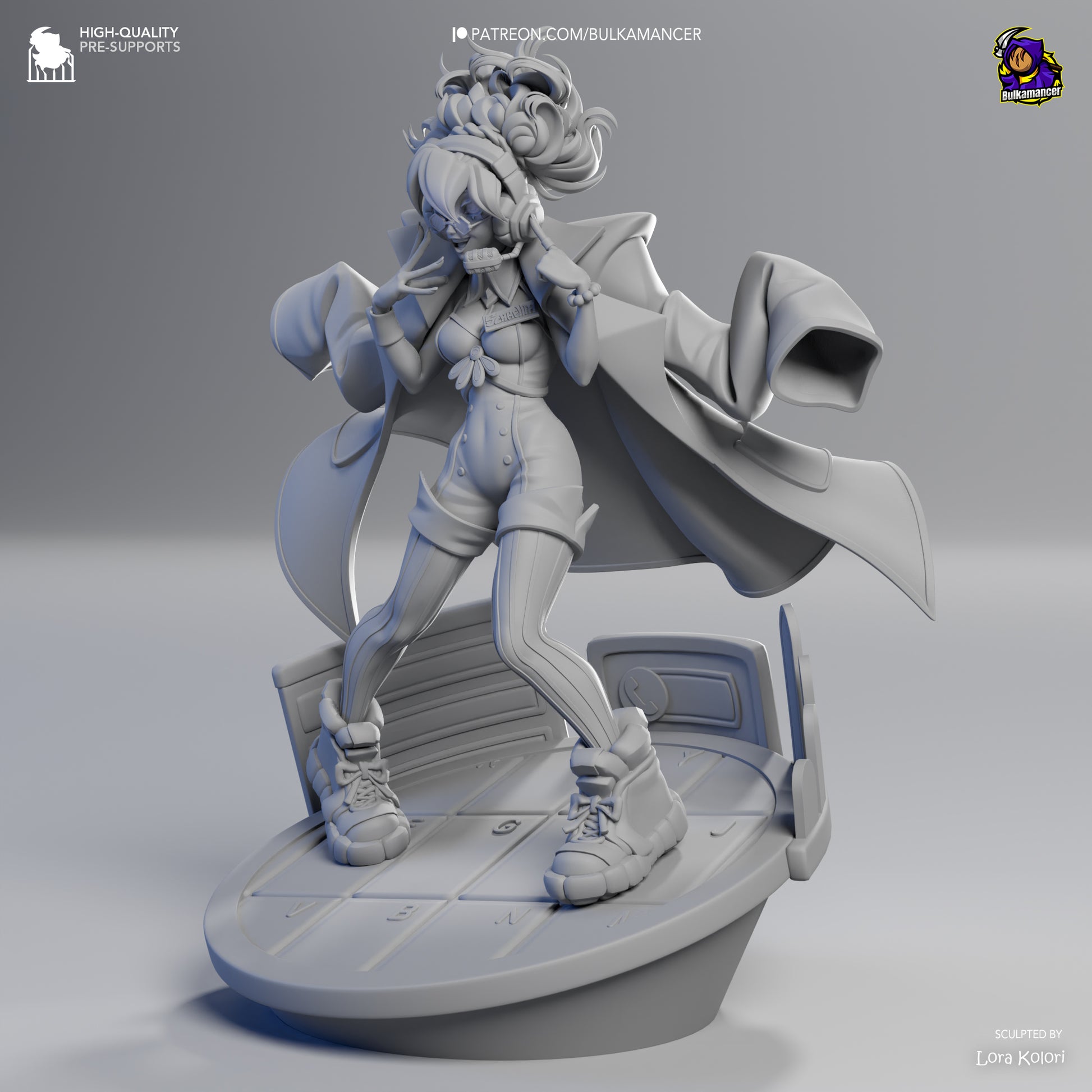 Scamellia | Resin Garage Kit Figure Game Fan Art | Bulkamancer Sculpts