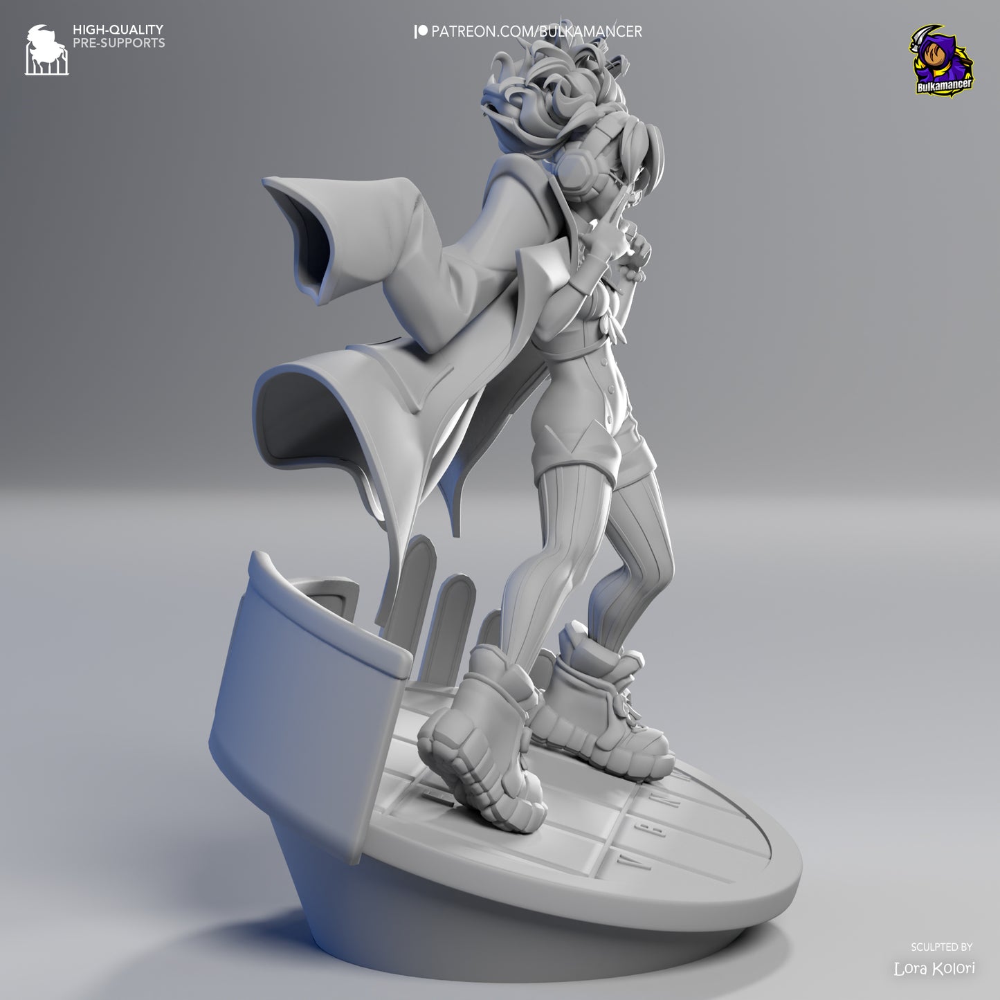 Scamellia | Resin Garage Kit Figure Game Fan Art | Bulkamancer Sculpts