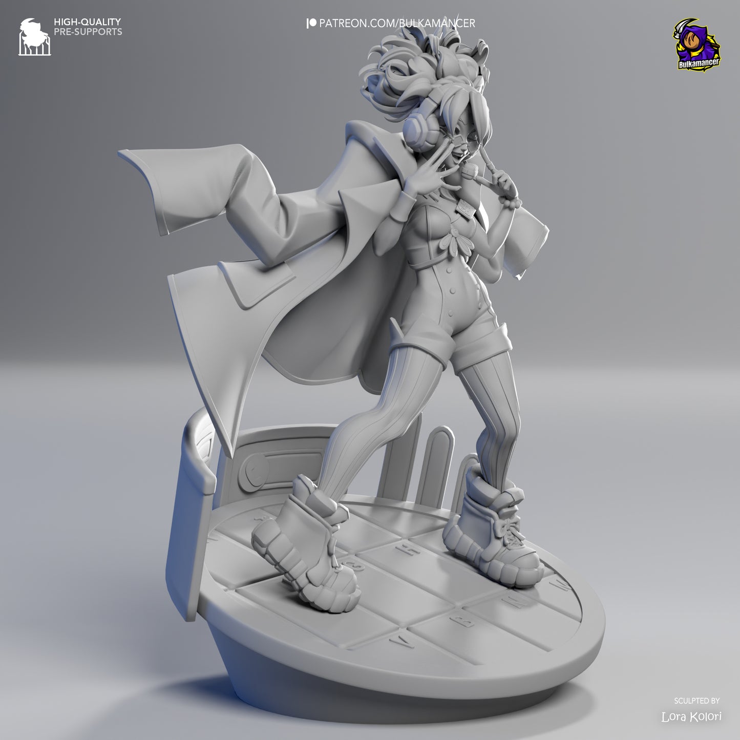 Scamellia | Resin Garage Kit Figure Game Fan Art | Bulkamancer Sculpts