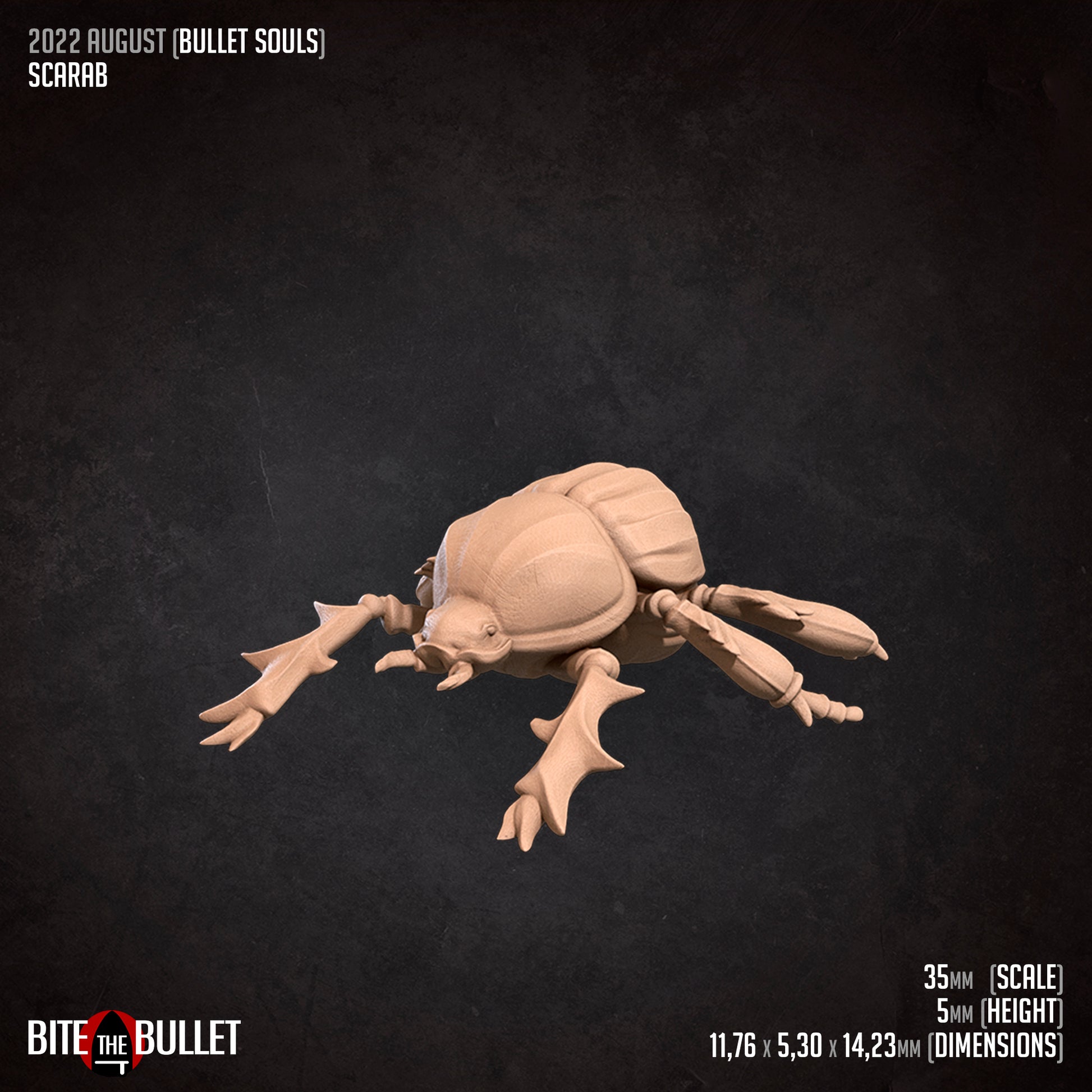 Lizard Scarab Set | D&D Miniature TTRPG Character | Bite the Bullet - Tattles Told 3D