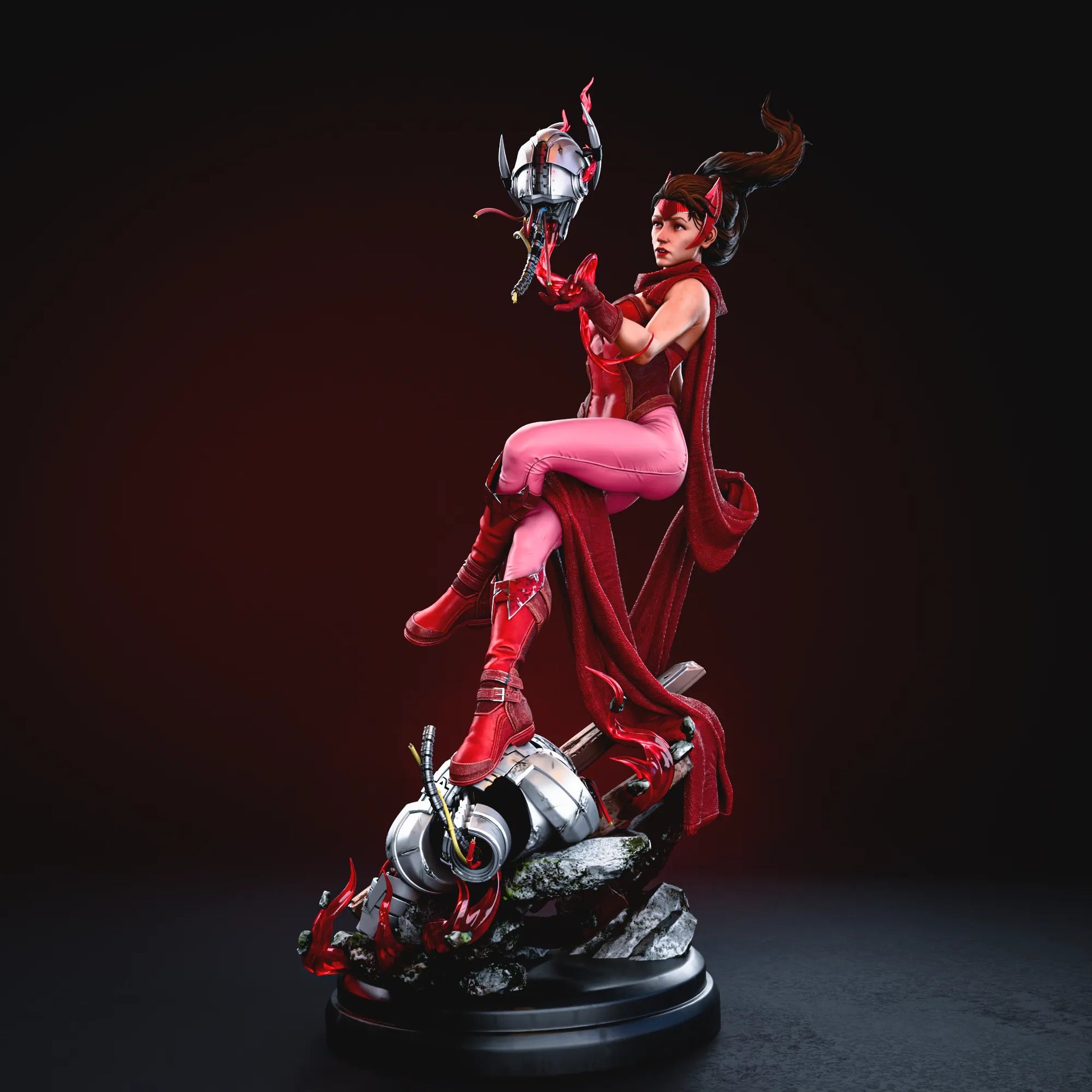 1:12 Chaos Magic Wielder | 3D Printed Resin Garage Kit Figure | CA 3D Studios