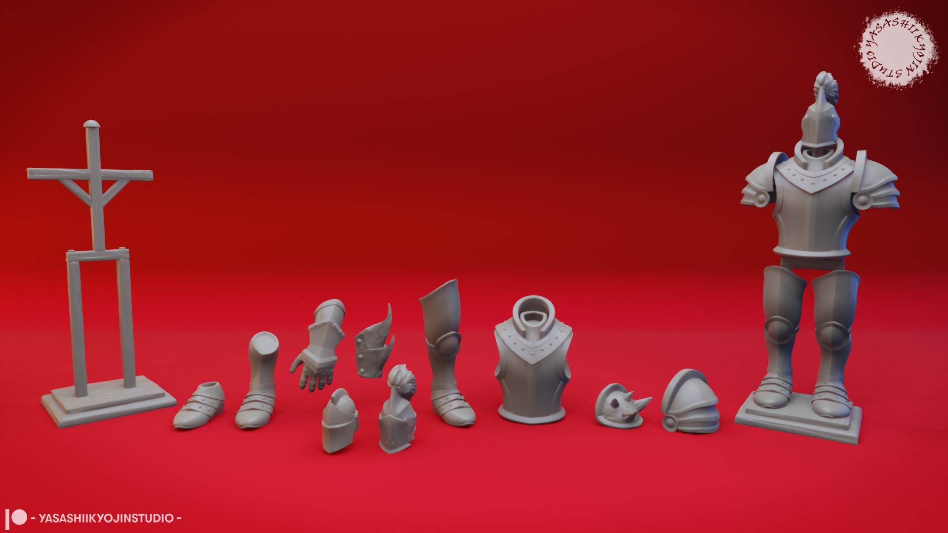 Armor Set | D&D Scatter Mini | Yasashii Kyojin Studio - Tattles Told 3D