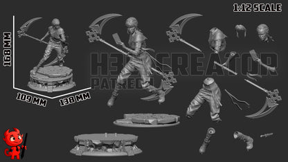1:12 Keeper of the Thirty-Third | Resin Garage Kit Figure Game Fan Art | h3LL creator