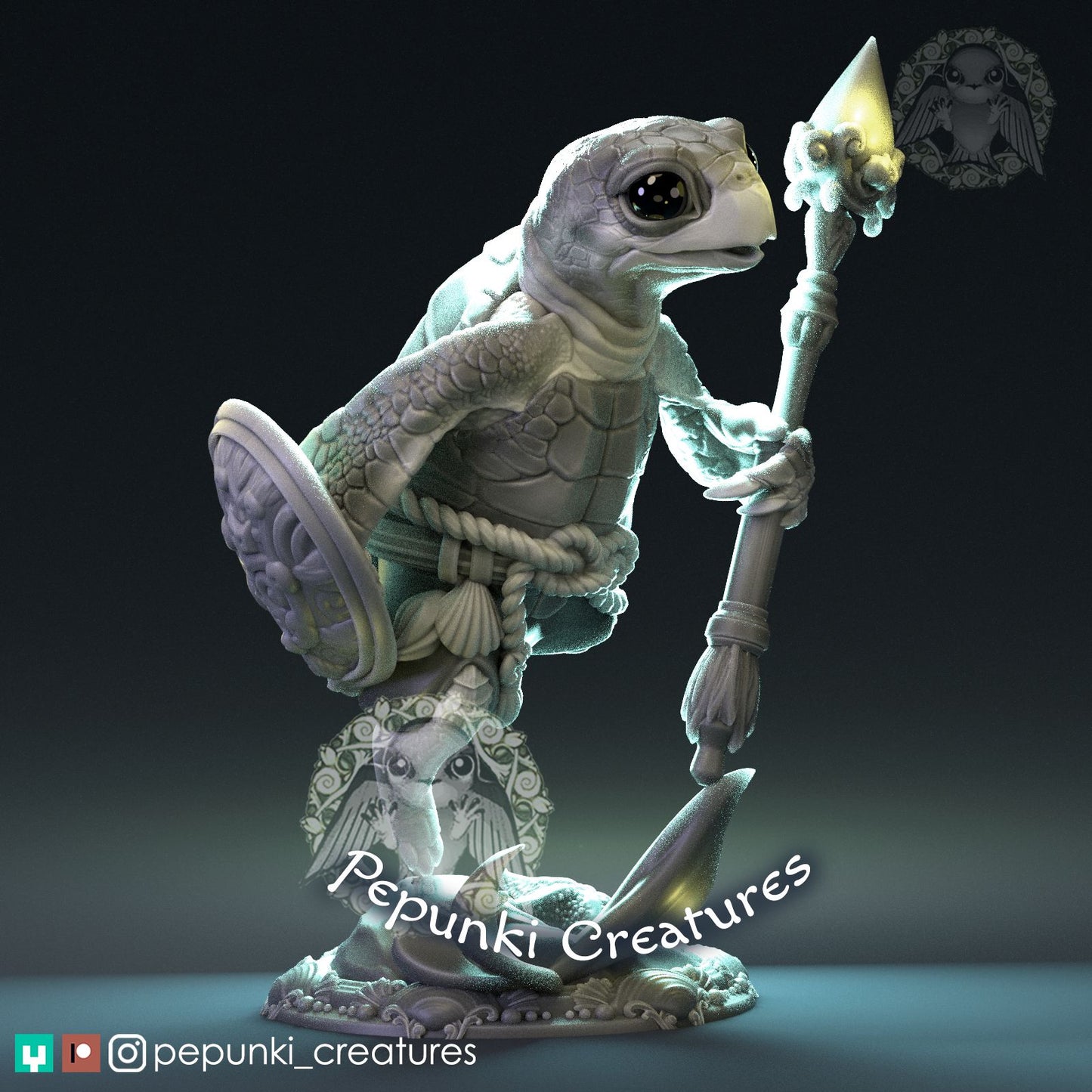 Sea Turtle Warrior | Pepunki Creatures