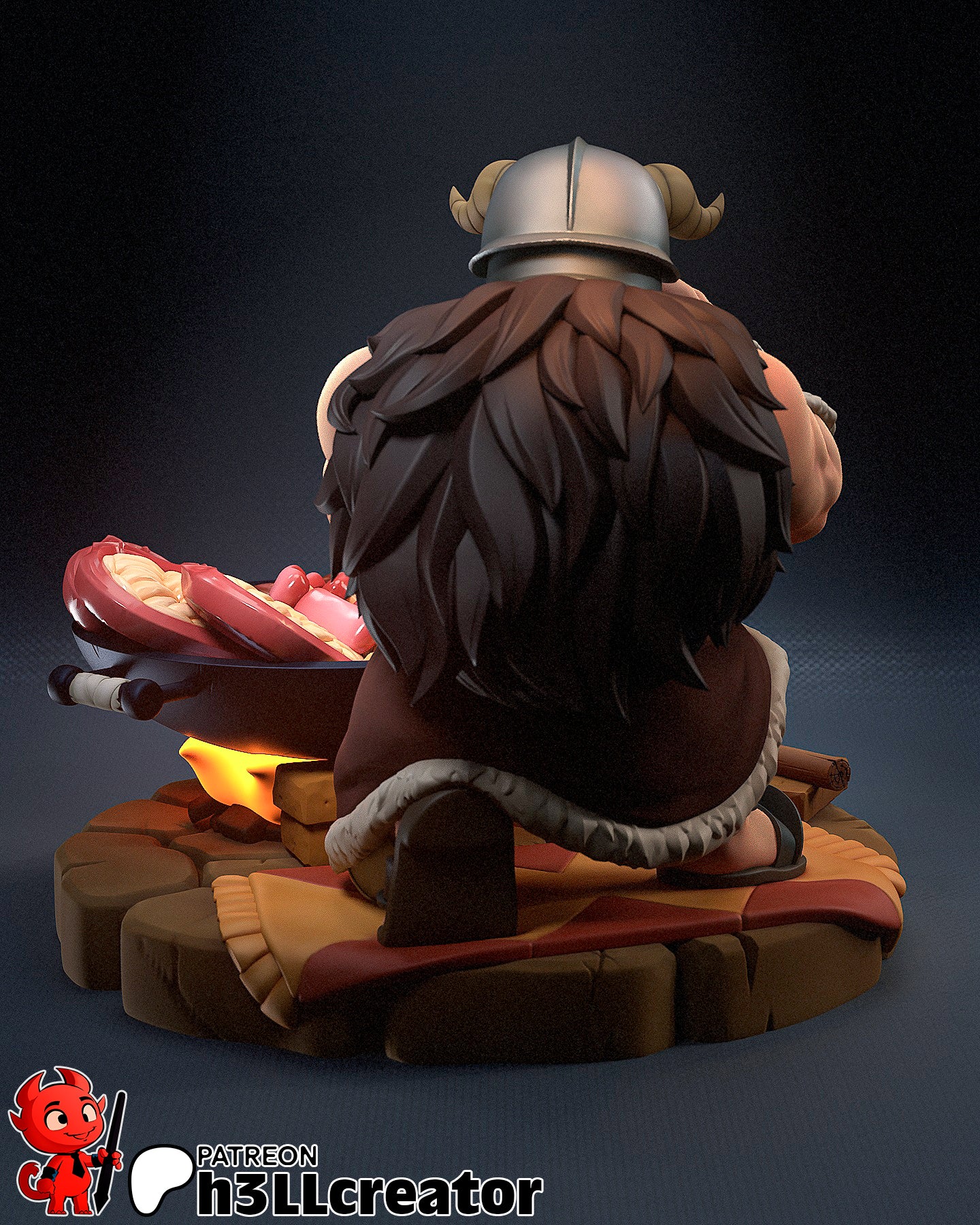 1:12 Culinary Sentinel | Resin Garage Kit Figure Game Fan Art | h3LL creator