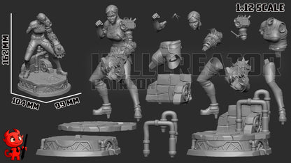 1:12 Hextech Brawler | Resin Garage Kit Figure Game Fan Art | h3LL creator