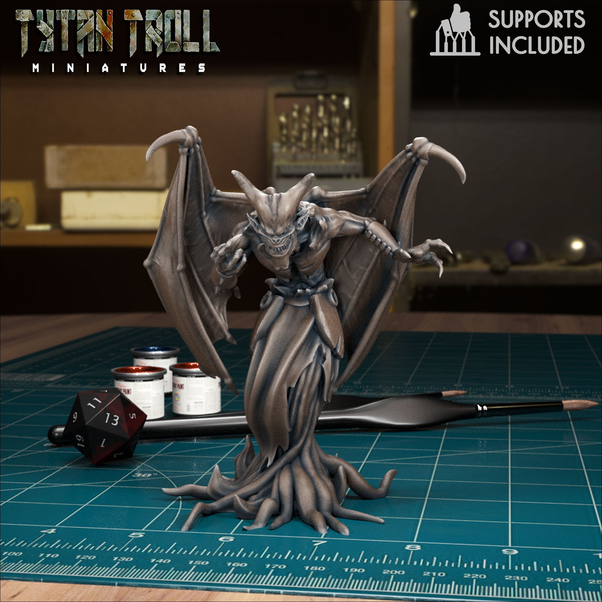 CoS Shadow Demon | D&D TTRPG Mini | TytanTroll Miniatures