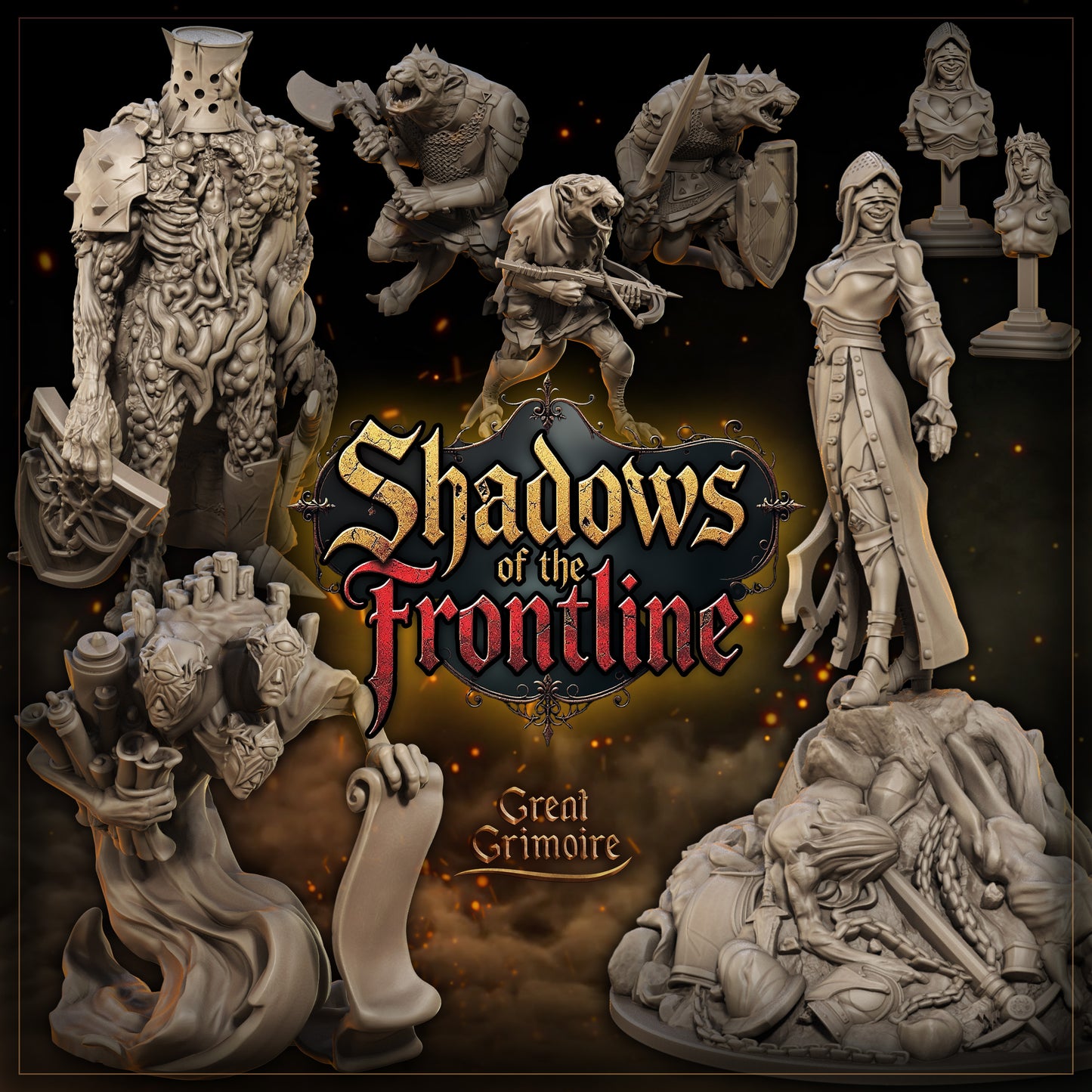 Shadows of the Front Line | Tabletop Gaming Miniatures Collection | Great Grimoire