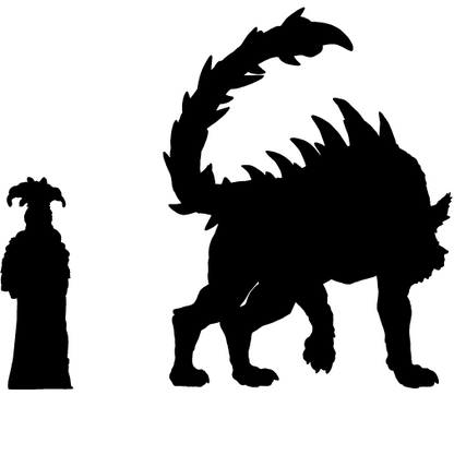 Tattles Told 3D Shoosuva D&D TTRPG miniature with detailed sculpt, depicting a fierce, snarling creature for tabletop gaming.