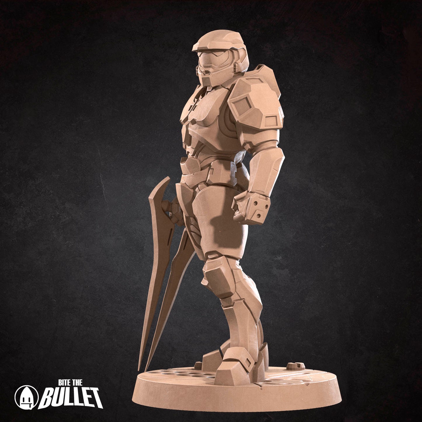 Sierra Warrior D&D TTRPG miniature by Tattles Told 3D, detailed fantasy figure with armor and weapon for tabletop gaming.