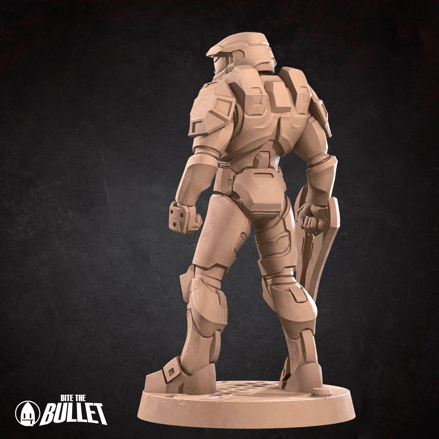 Sierra Warrior D&D TTRPG miniature by Tattles Told 3D, detailed fantasy figure with armor and weapon, ready for tabletop game.
