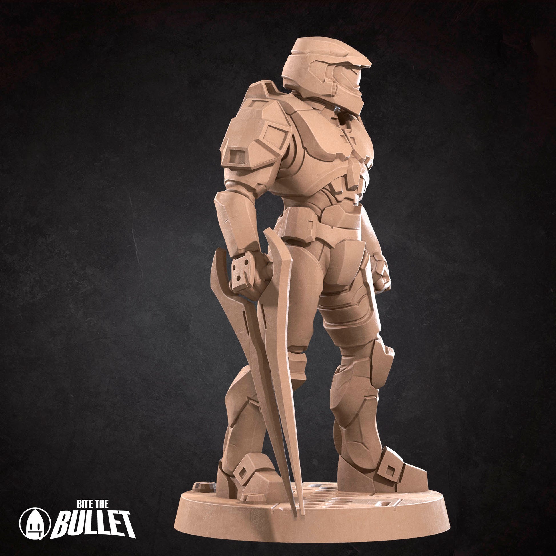 Sierra Warrior D&D TTRPG miniature by Tattles Told 3D, detailed figure with armor and weapon, designed for tabletop gaming.