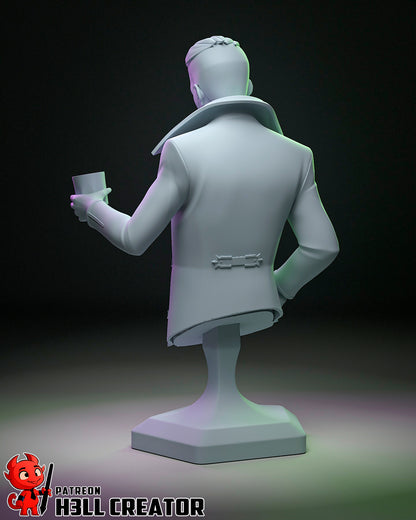 1:12 Undercity Kingpin | Resin Garage Kit Figure Show Fan Art | h3LL creator