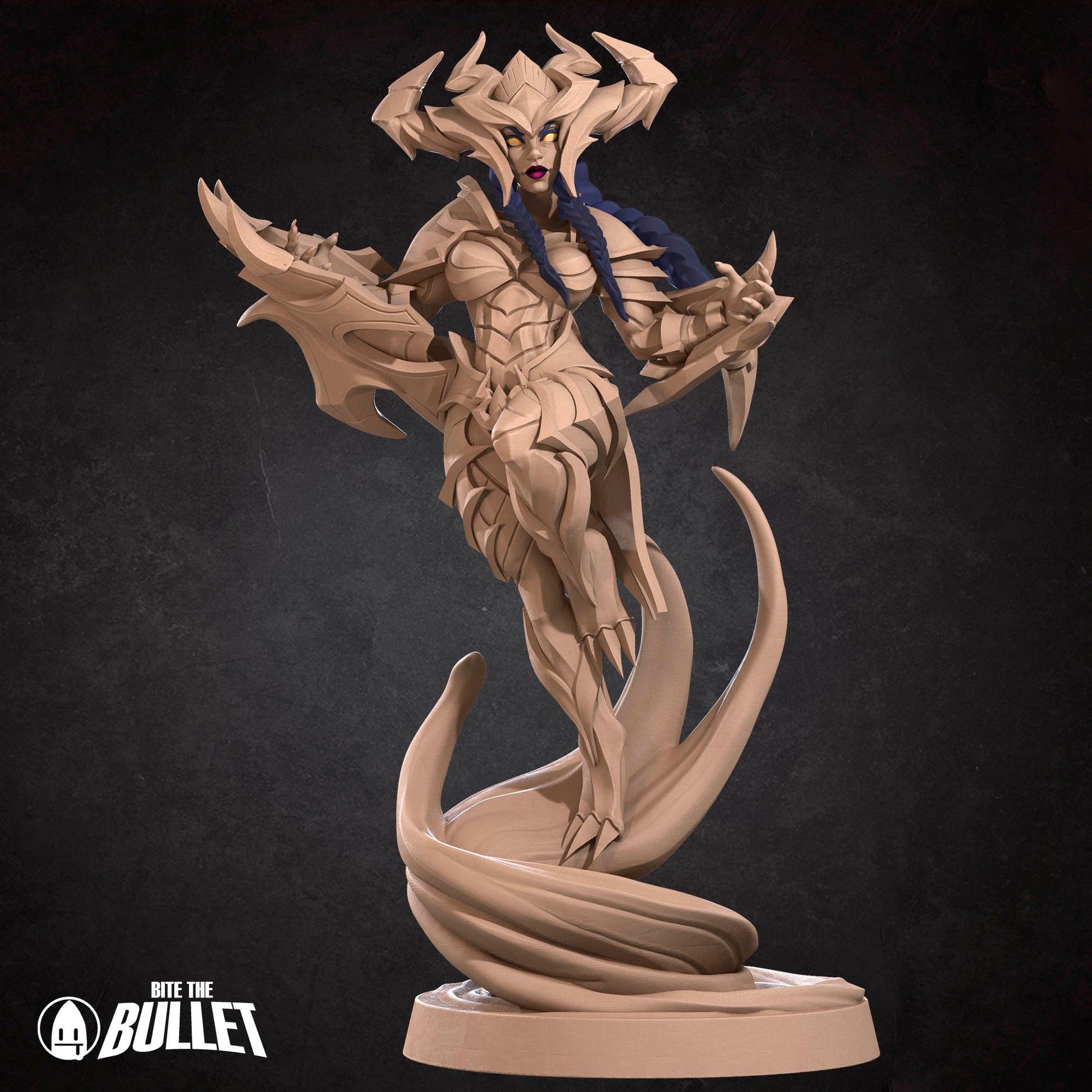 Exotic Siobhan | Pinup SFW NSFW Versions | Tabletop Gaming Scale Resin Miniature | Bite the Bullet