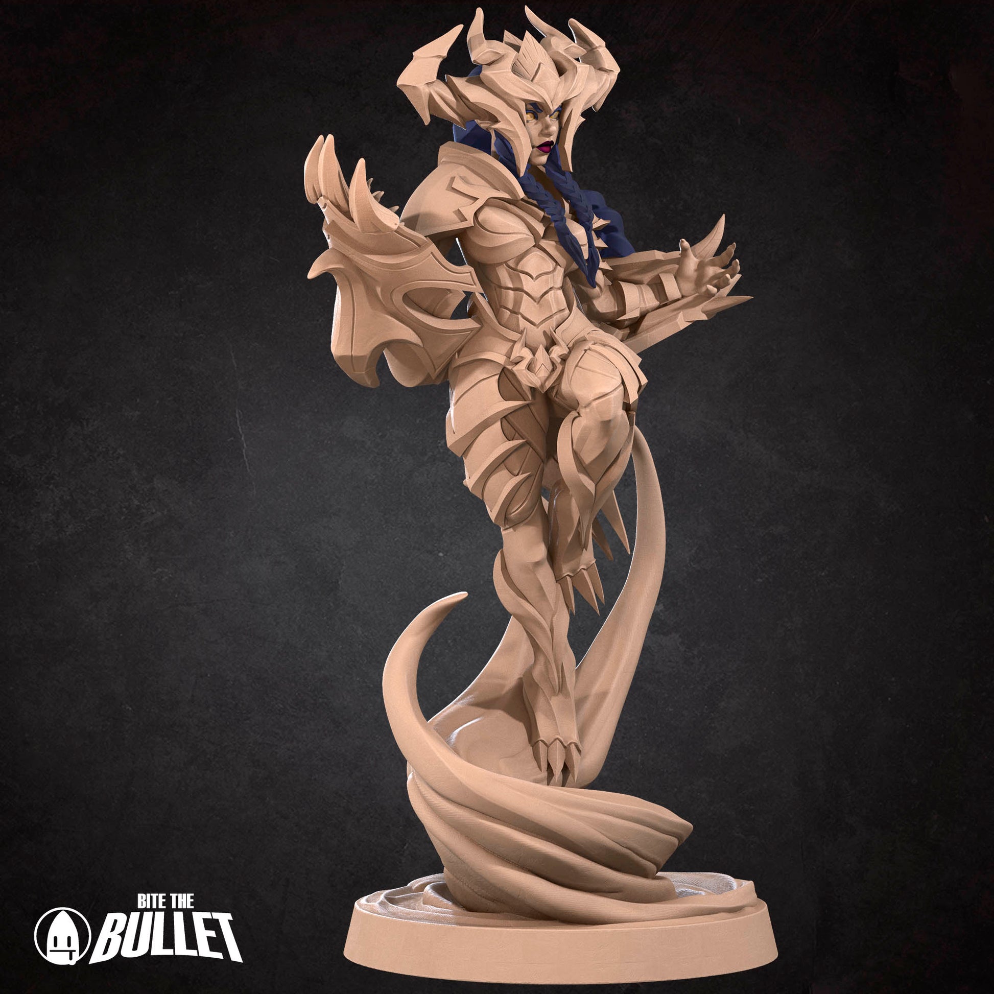 Exotic Siobhan | Pinup SFW NSFW Versions | Tabletop Gaming Scale Resin Miniature | Bite the Bullet