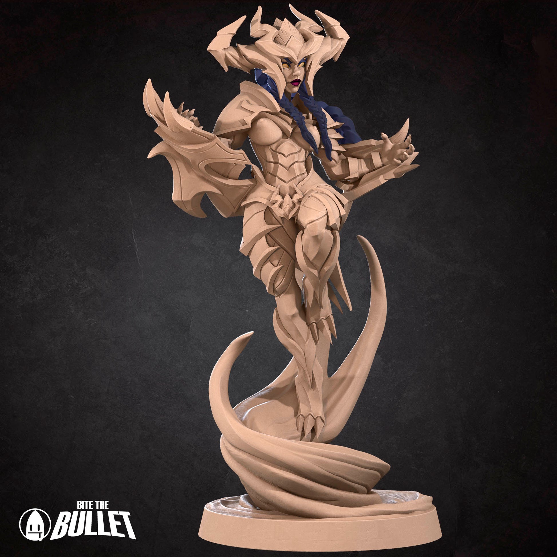 Exotic Siobhan | Pinup SFW NSFW Versions | Tabletop Gaming Scale Resin Miniature | Bite the Bullet