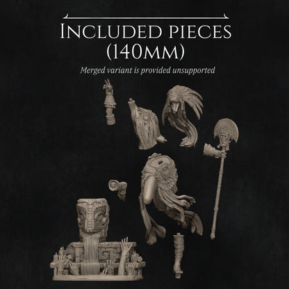 Necalin The Priestess of Death | Garage Resin Kit Statue | D&D TTRPG Fantasy | Nerikson