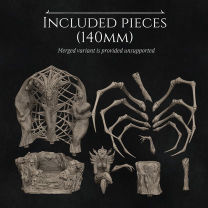 Spider Queen | Garage Resin Kit Statue | D&D TTRPG Fantasy | Nerikson