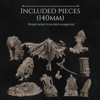 Camelia The Dark Summoner | Garage Resin Kit Statue | D&D TTRPG Fantasy | Nerikson