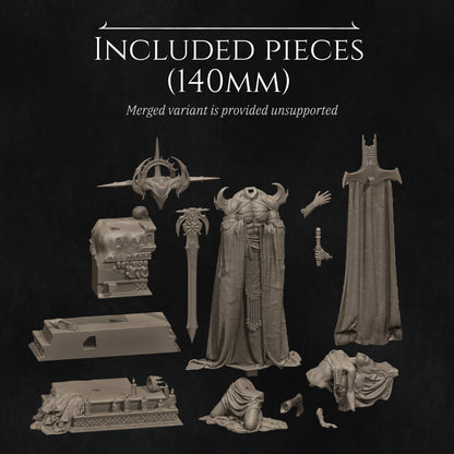 Dark Ending, Queen and Executioner | Garage Resin Kit Statue | D&D TTRPG Fantasy | Nerikson