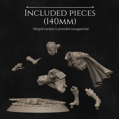 Halfling Rogue 2025 Update | Tabletop and Display Figure | D&D TTRPG Fantasy Model | Nerikson