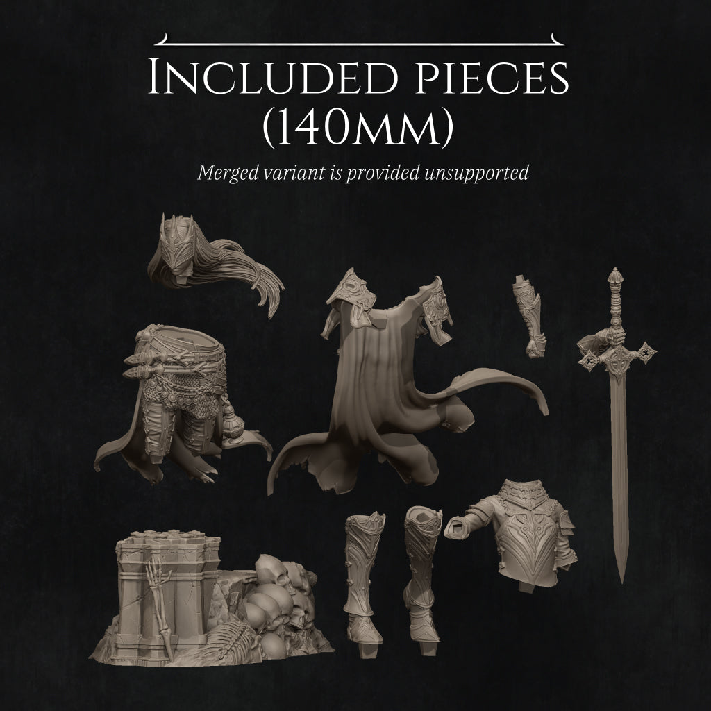 Laenith The Death Domain Cleric | Garage Resin Kit Statue | D&D TTRPG Fantasy | Nerikson