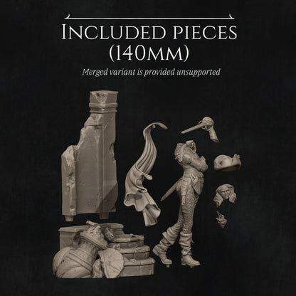 Camilla The Duelist | Garage Resin Kit Statue | D&D TTRPG Fantasy | Nerikson