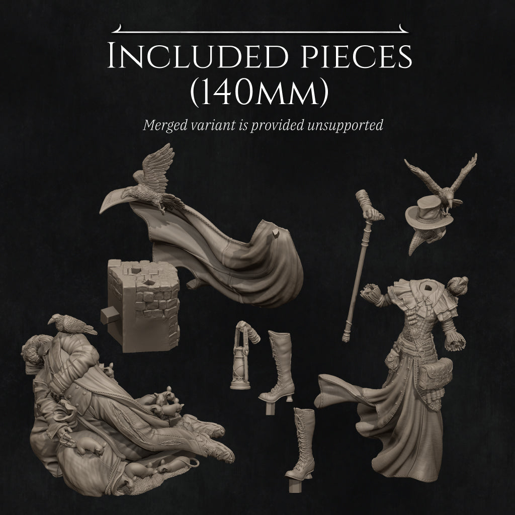 Plague Doctor | Garage Resin Kit Statue | D&D TTRPG Fantasy | Nerikson